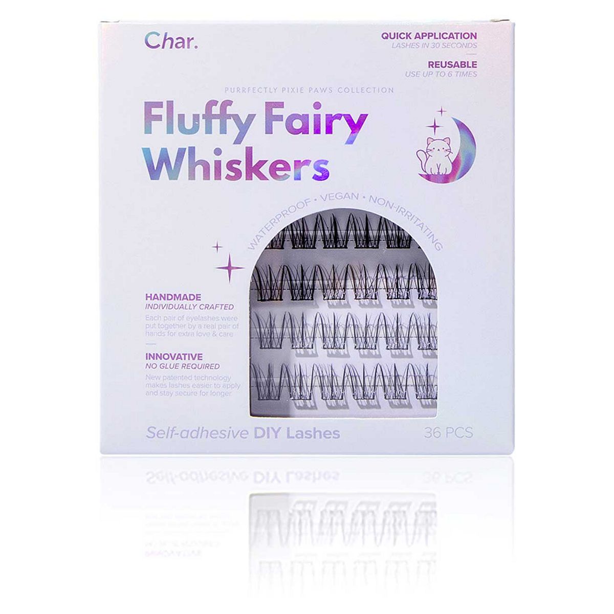 Char Purrfectly Pixie Paws Collection Fluffy Fairy Whiskers Lashes Wisps 36S