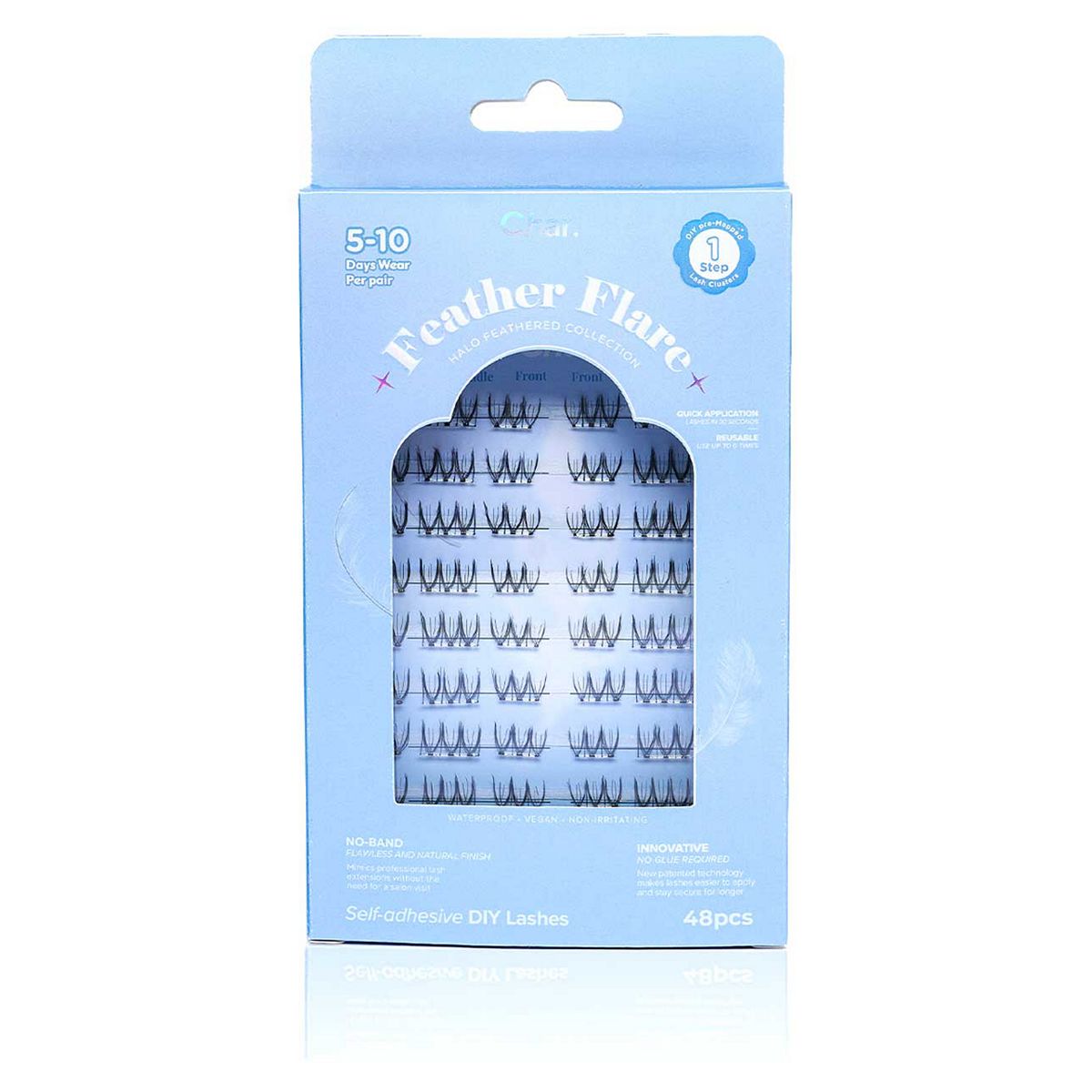 Char Halo Feathered Feather Flare Lash Wisps 48S