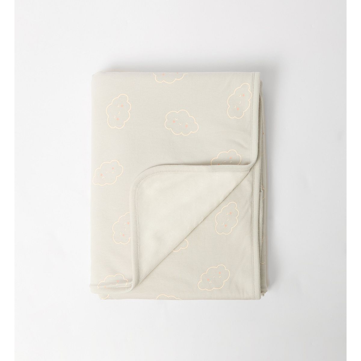 Maybe Baby Grey Cloud Cotton Jersey Blanket