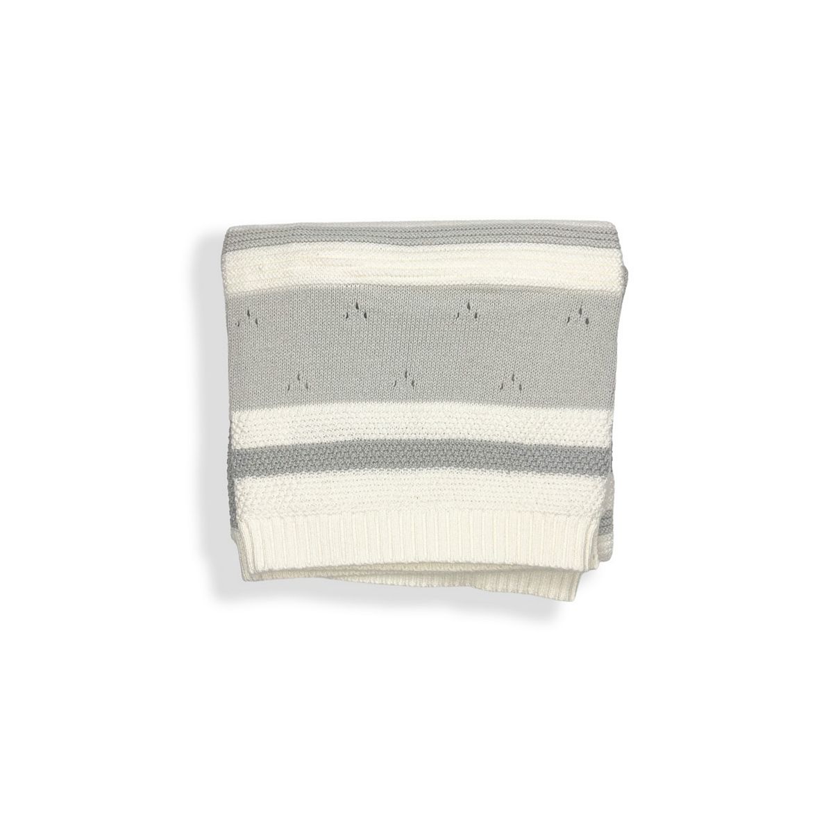 Maybe Baby Stripe Knitted Blanket
