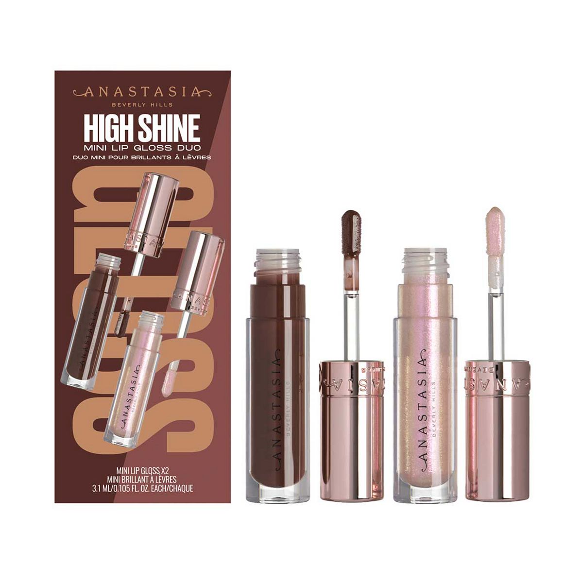 Anastasia Beverly Hills High Shine Mini Lip Gloss Duo Pulse + Phantom