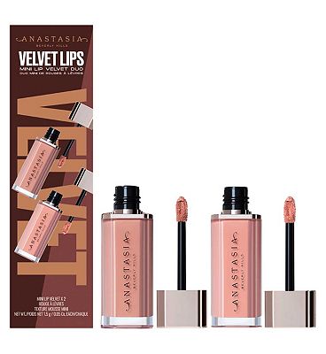 Anastasia Beverly Hills - Velvet Lips Mini Lip Velvet Duo - Softy + Peachy Nude