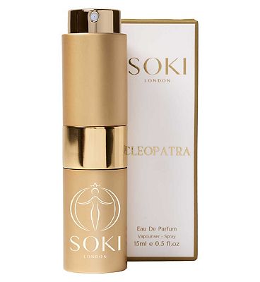Click to view product details and reviews for Soki London Cleopatra Eau De Parfum Intense Refillable Travel Spray 15ml.