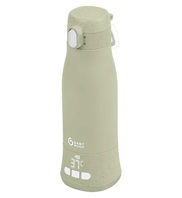 Babymoov Moov & Feed Rechargable Travel Bottle Warmer Sage Green