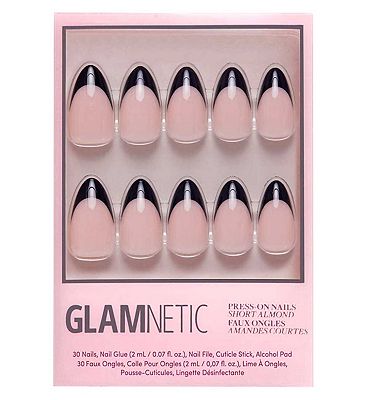Click to view product details and reviews for Glamnetic Press On Nail Kit Caviar 30s.