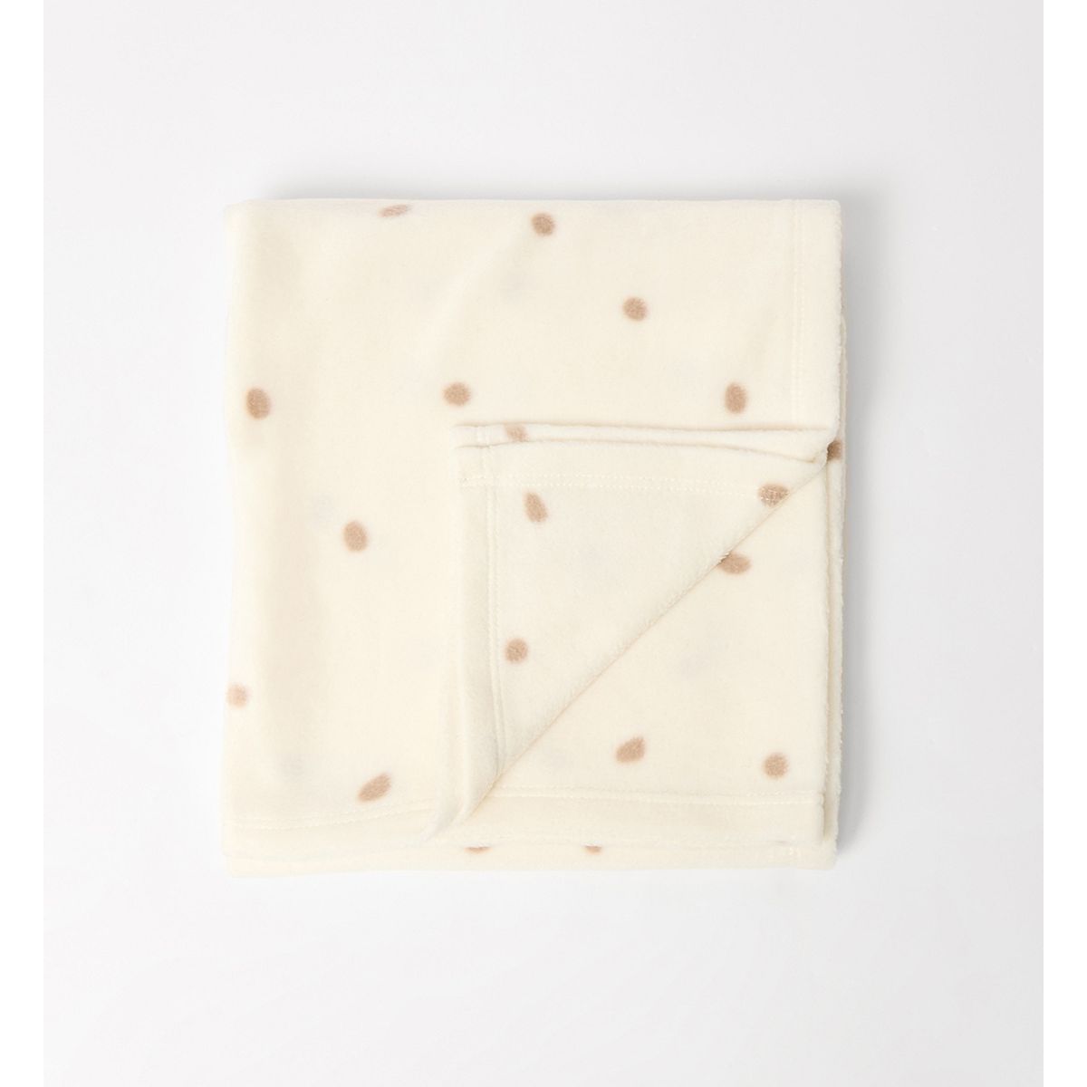 Maybe Baby Cream Spot Fleece Blanket