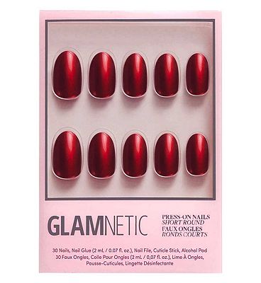 Click to view product details and reviews for Glamnetic Press On Nail Kit Cherry Glaze 30s.
