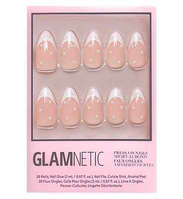 Click to view product details and reviews for Glamnetic Press On Nail Kit Pearl 30s.