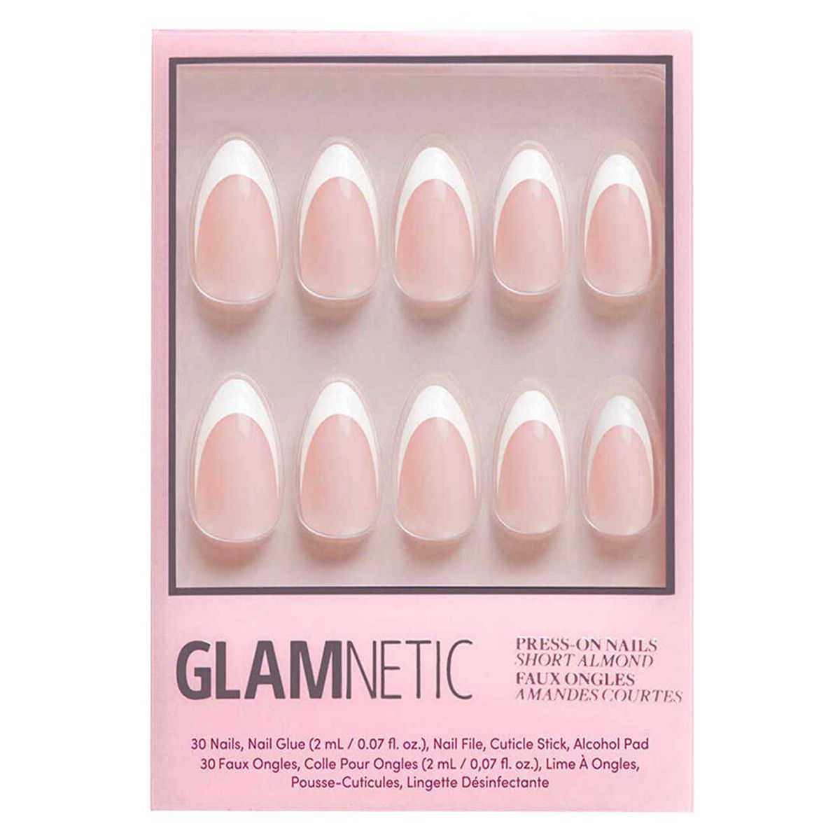 Glamnetic Press On Nail Kit French Tip Ma Damn 30S