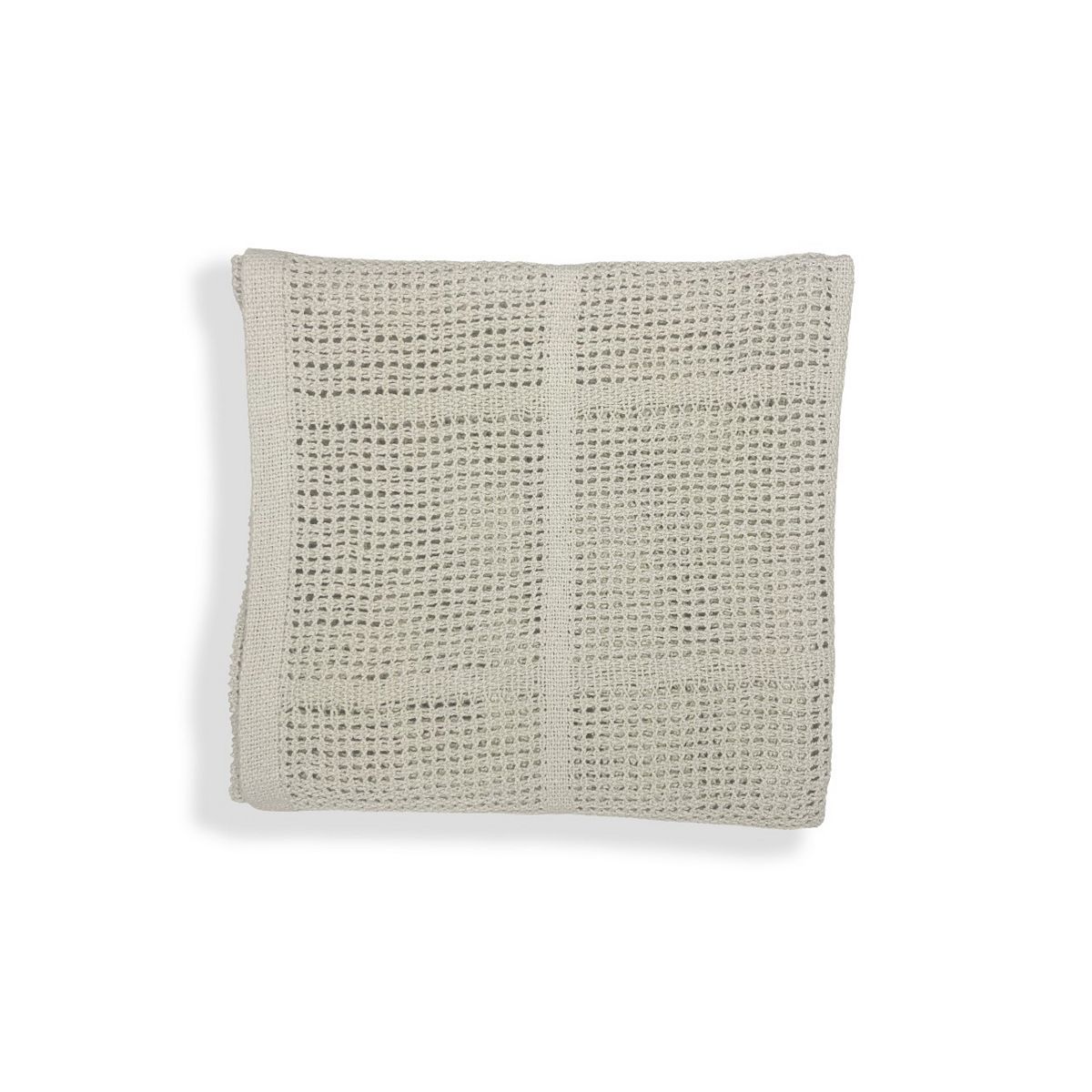 Maybe Baby Grey Cellular Blanket