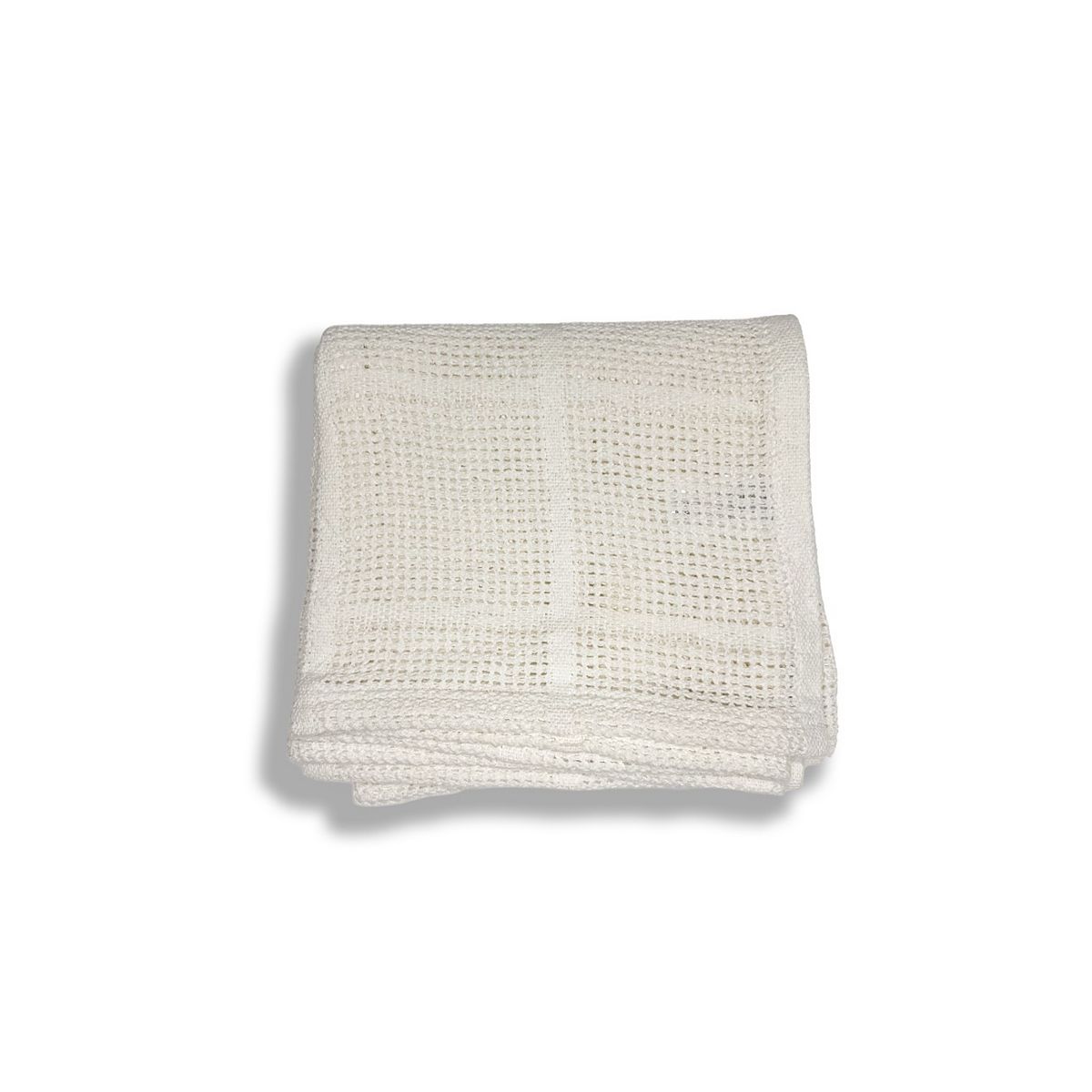 Maybe Baby White Cellular Blanket