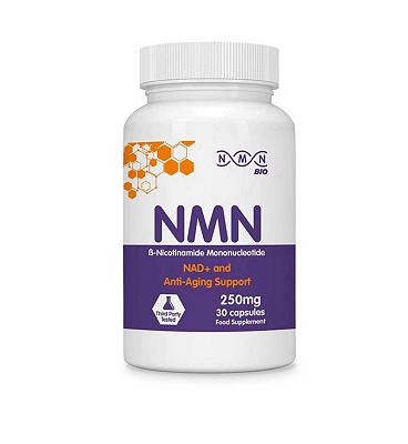 NMN Bio NMN NAD+ and Anti-Aging Support 250mg - 30 Capsules