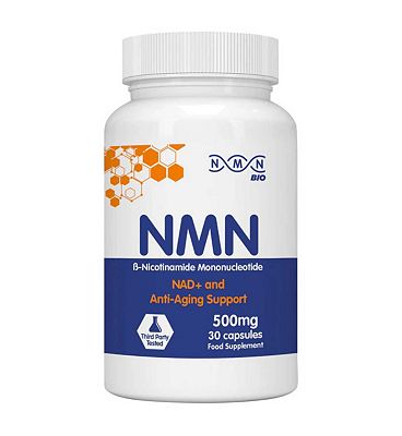 NMN Bio NMN NAD+ and Anti-Aging Support 500mg - 30 Capsules