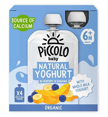 Piccolo Organic Apple, Banana & Blueberry 100g 4 Months+ (2)
