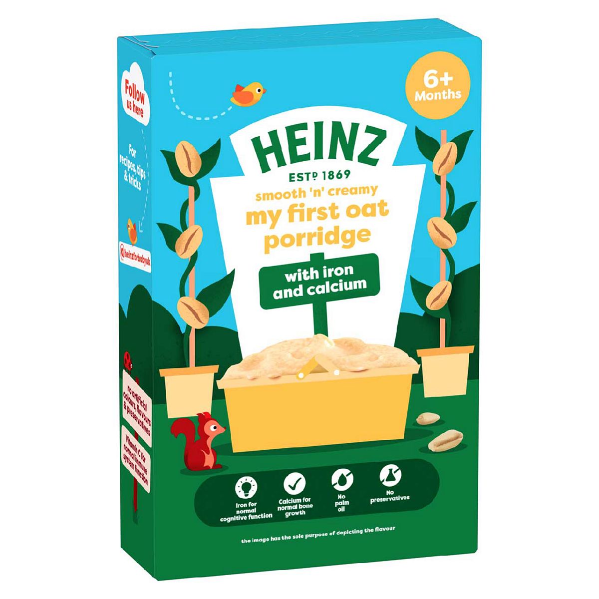 Heinz Baby Oat Porridge Food Cereal Box 6+ Months 125G