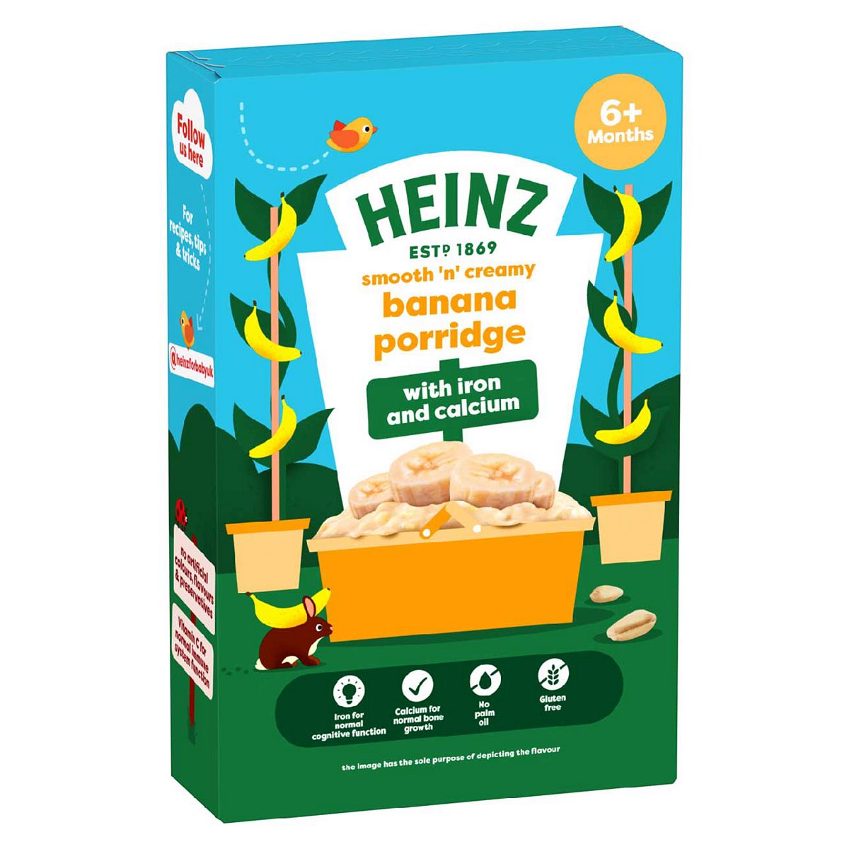 Heinz Banana Porridge Baby Food Cereal Box 6+ Months 125G