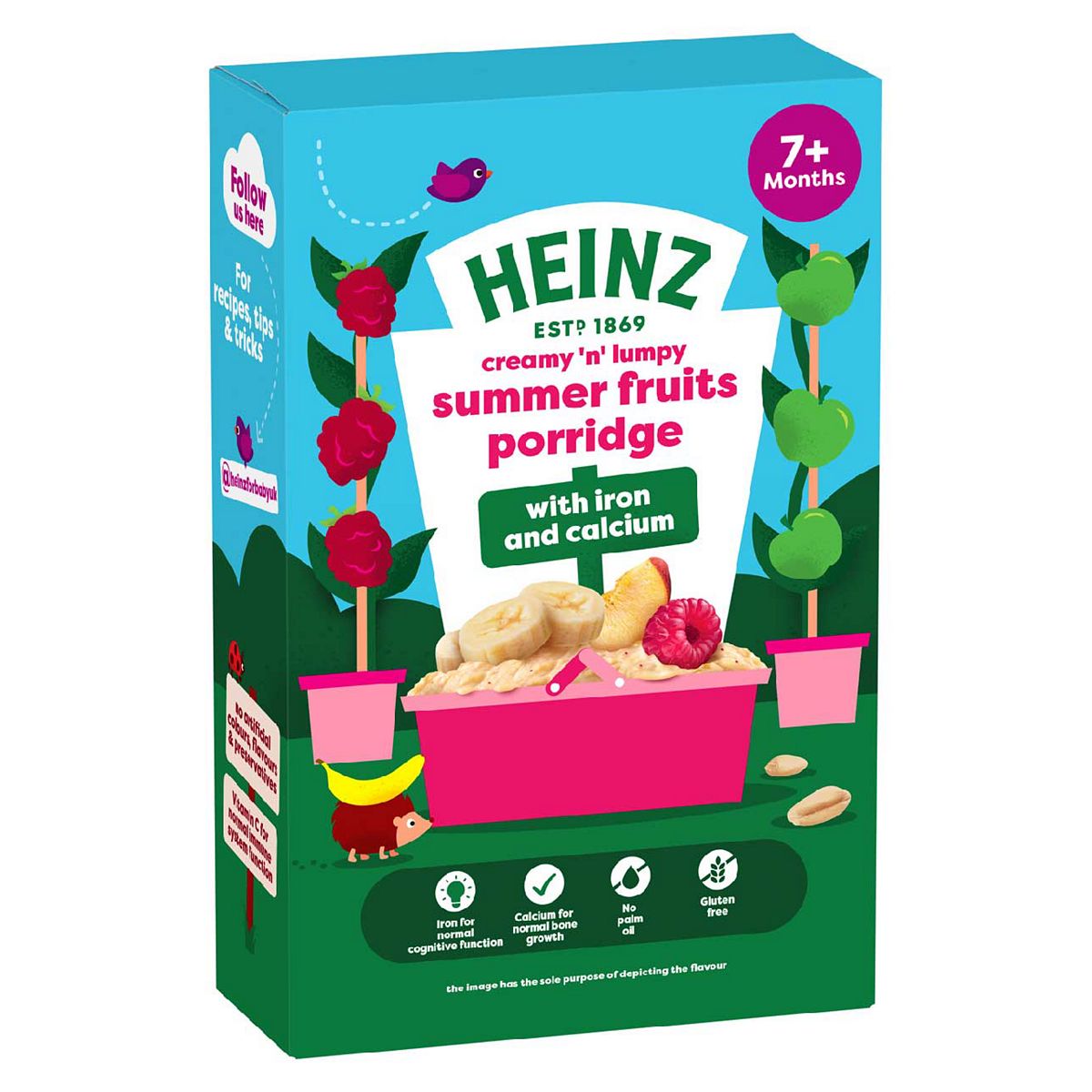 Heinz Summer Fruit Porridge Baby Food Cereal Box 7+ Months 200G