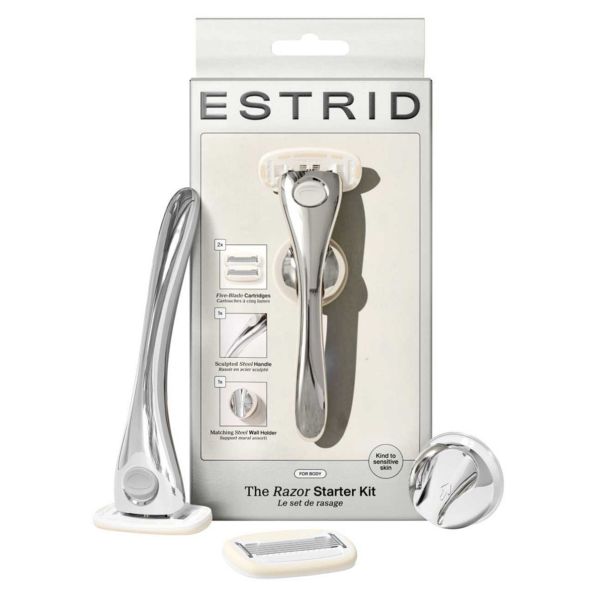 Estrid Body Razor Chrome Starter Kit