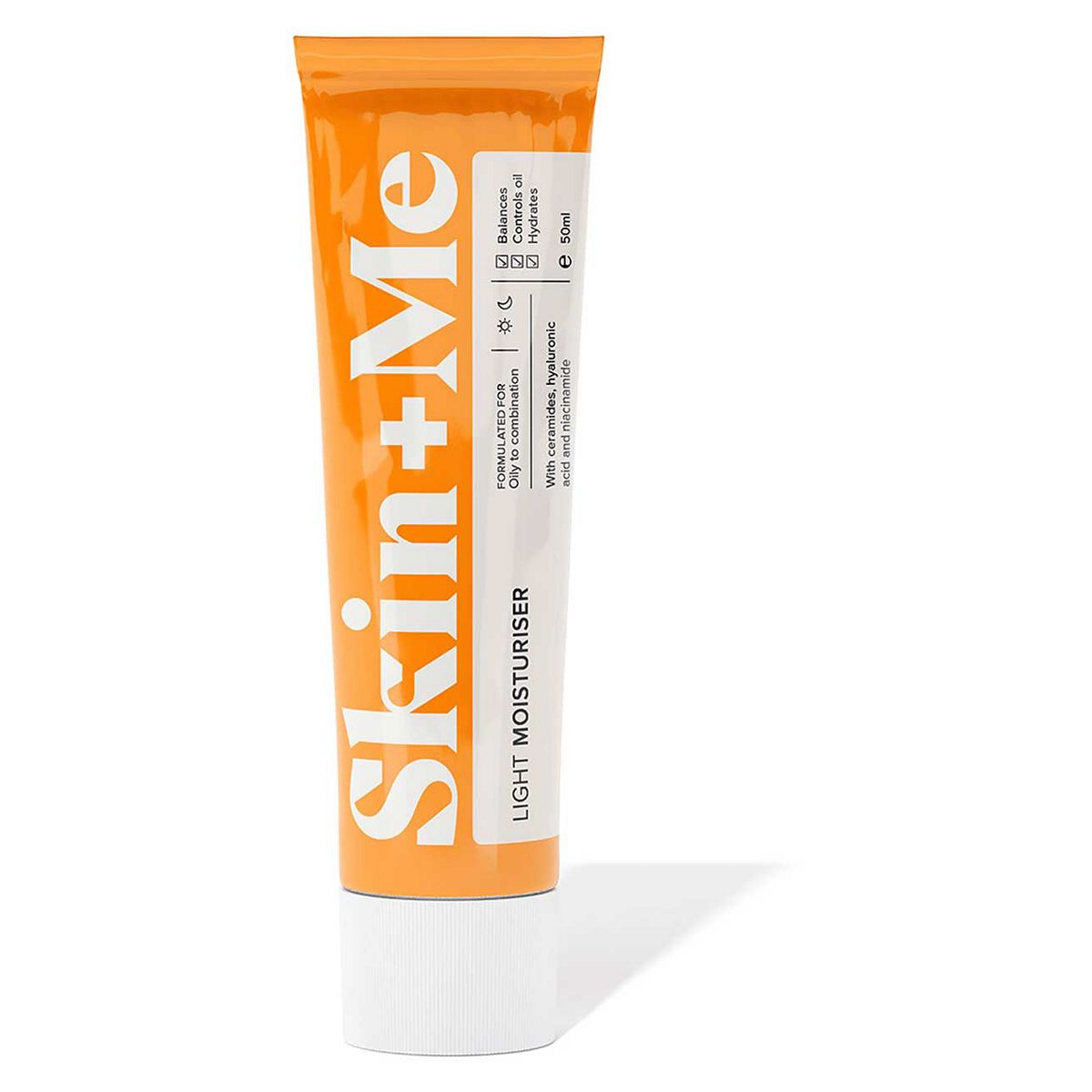 Skin + Me Moisturiser For Oily To Combination Skin With Ceramides And Hyaluronic Acid 50Ml Light