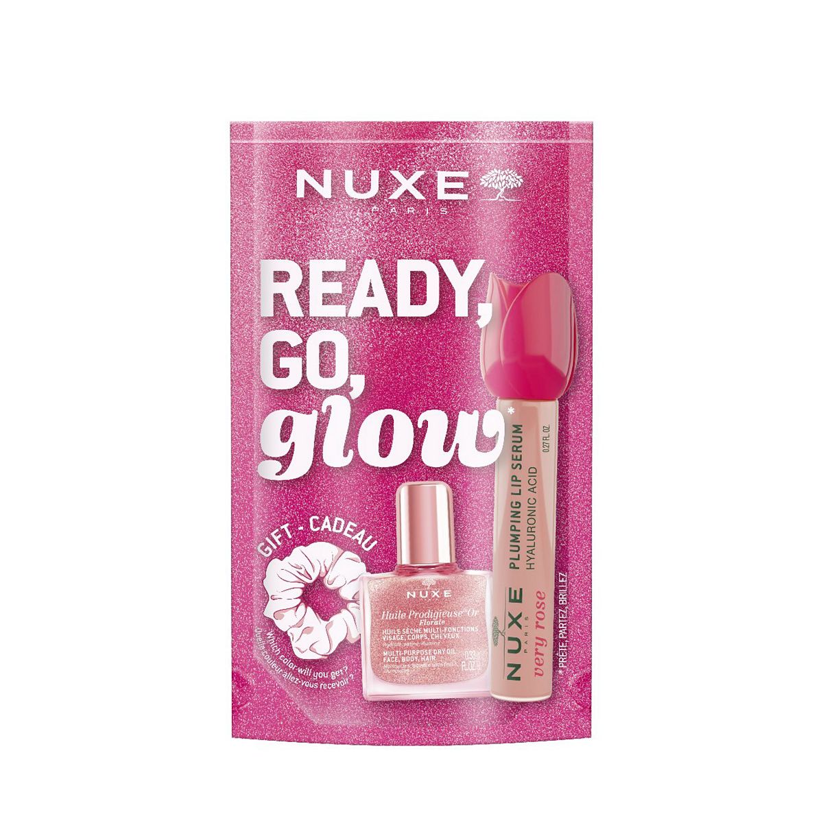 NUXE Ready, Go, Glow Essentials - Very Rose Plumping Lip Serum