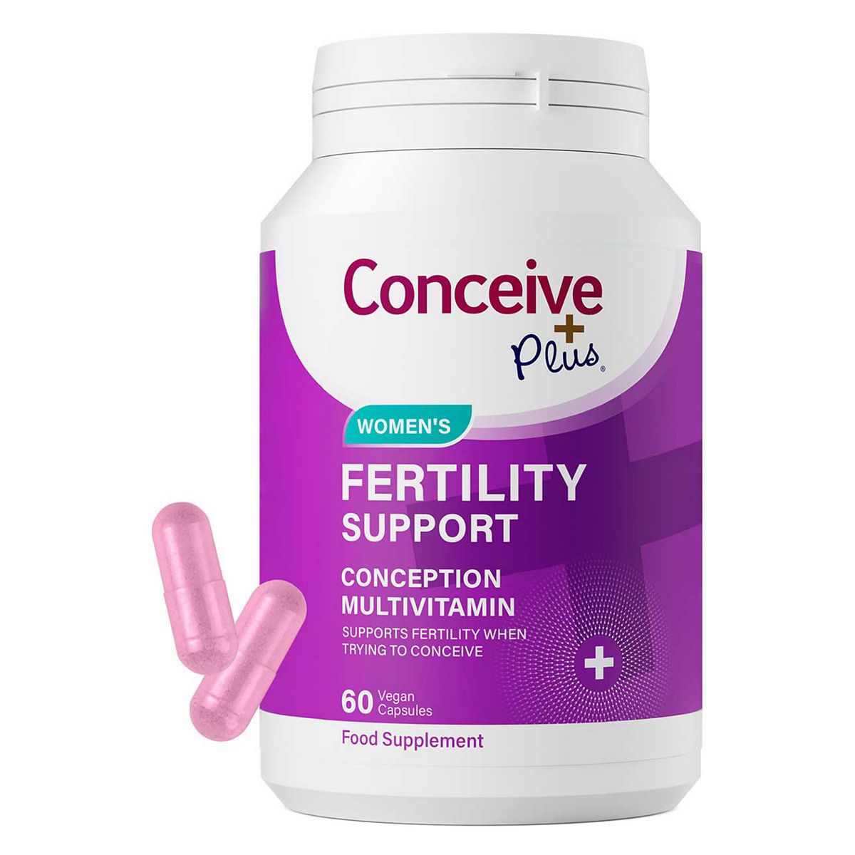 Conceive Plus Women's Fertility Support, Conception Vitamins, 60 Capsules