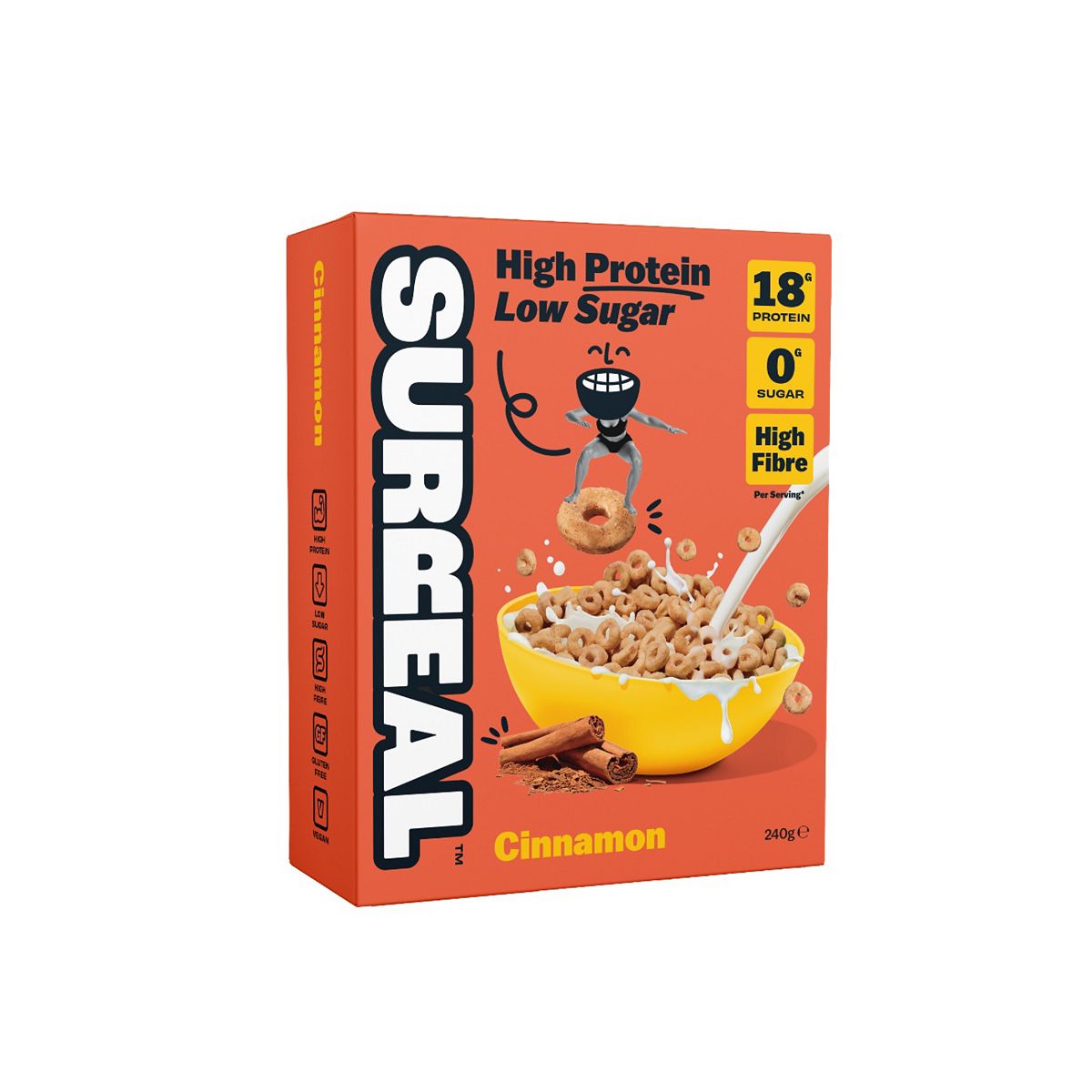 Surreal High Protein Low Sugar Cinnamon Cereal 240G