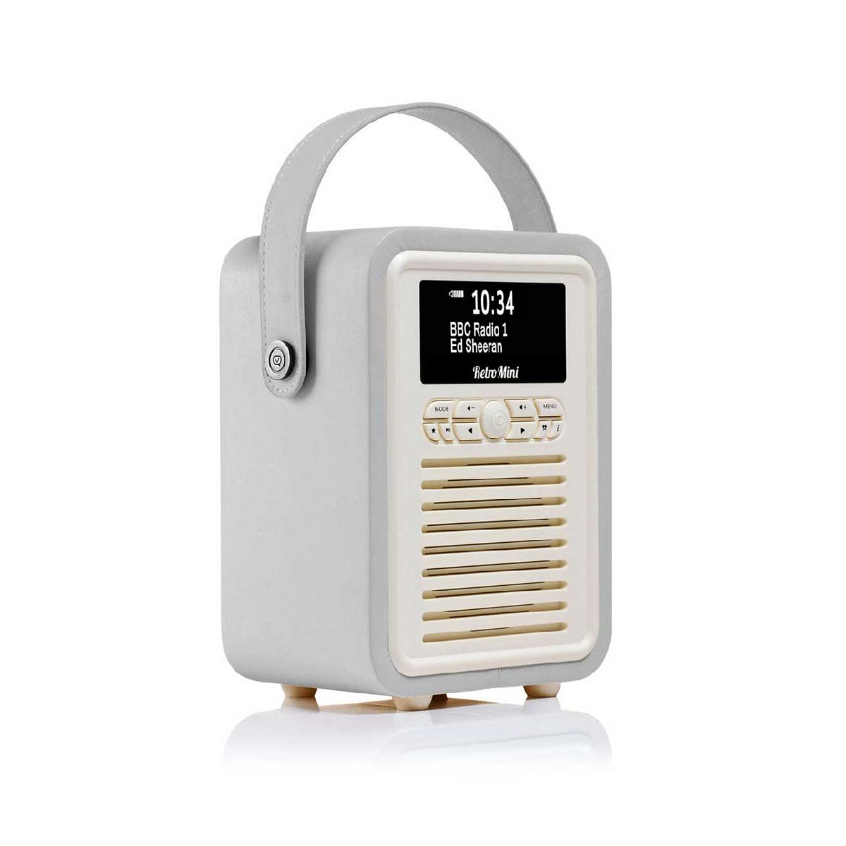 VQ Retro Mini Dab Radio Light Grey