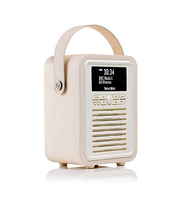 VQ Retro Mini DAB Radio Cream
