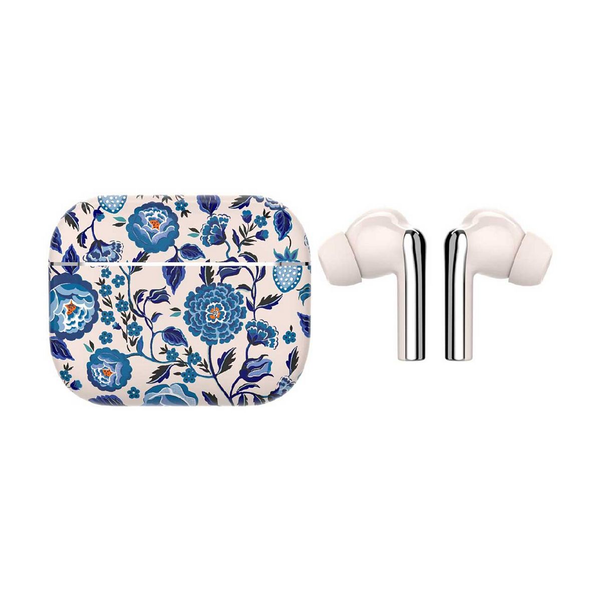 Vq Skylark Earbuds Strawberry Gardens Blue Cath Kidston