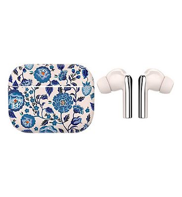 VQ Skylark Earbuds Strawberry Gardens Blue Cath Kidston