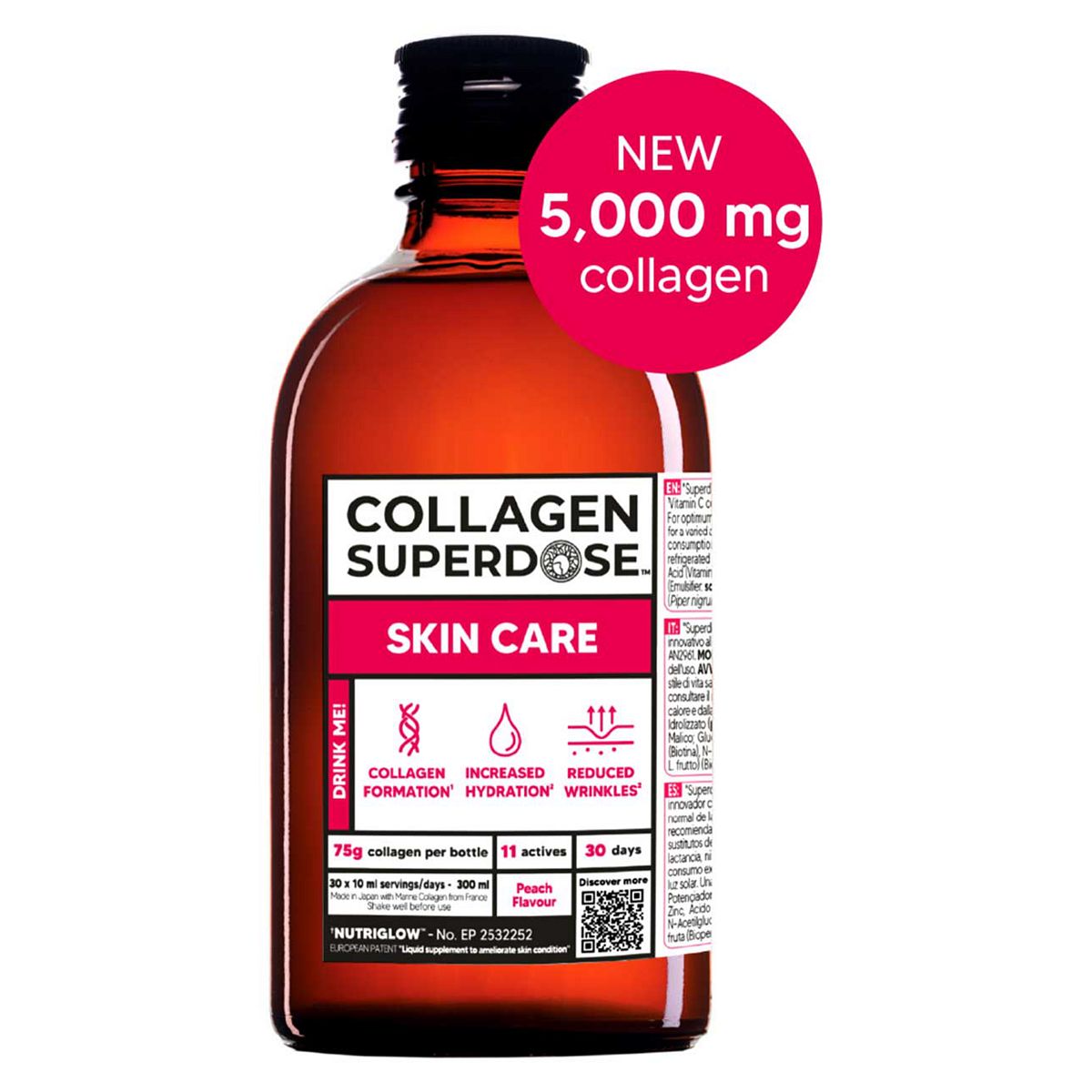 Gold Collagen Superdose Skin Care Liquid Supplement 300Ml.