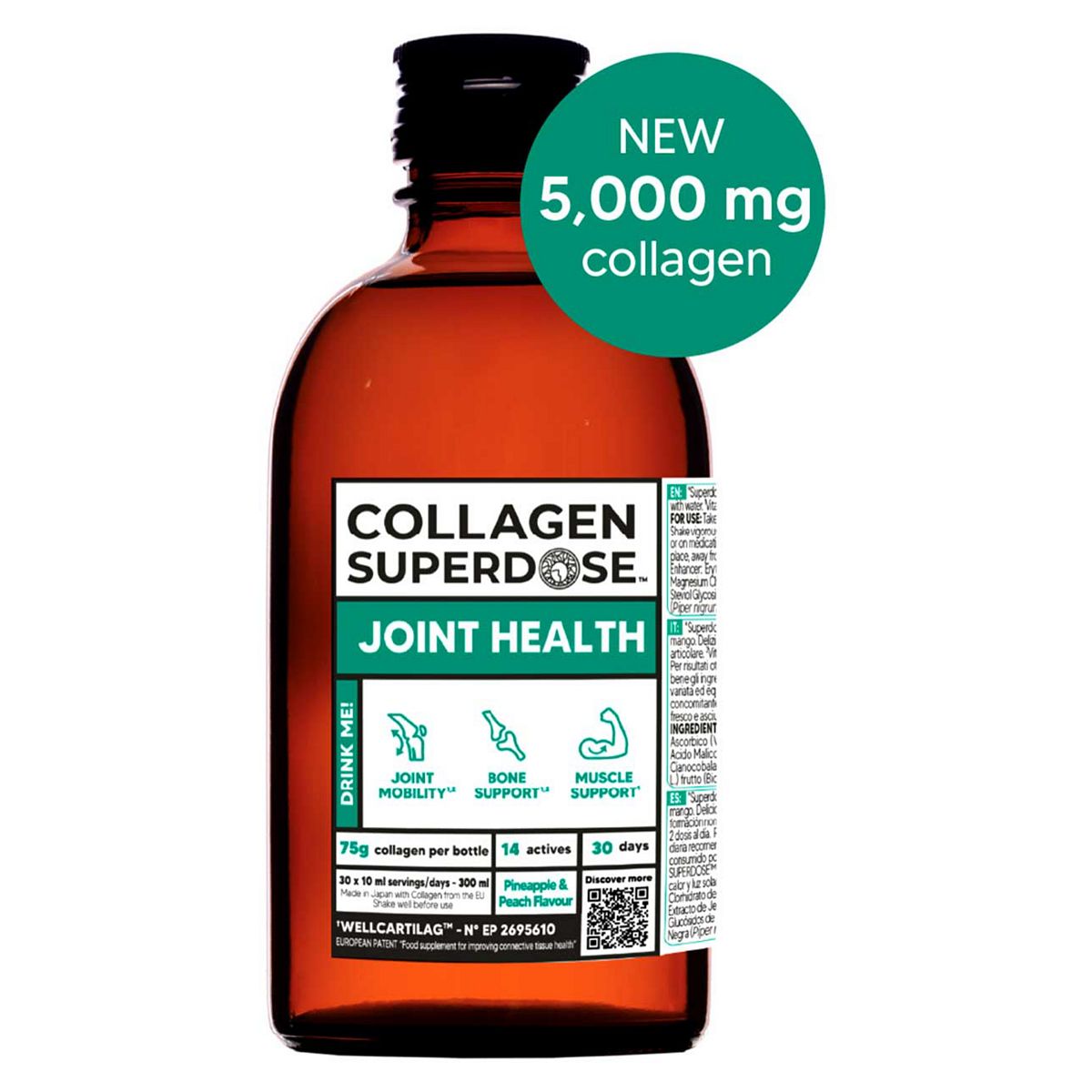 Gold Collagen Superdose Joint Health Liquid Supplement 300Ml