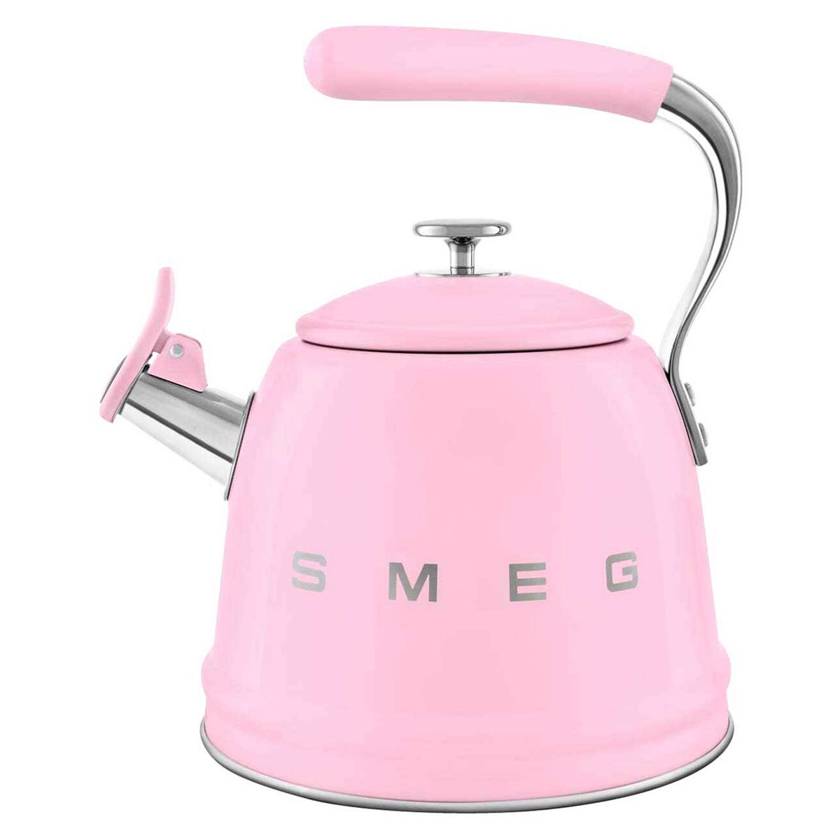 Smeg Whistling Kettle In Pink