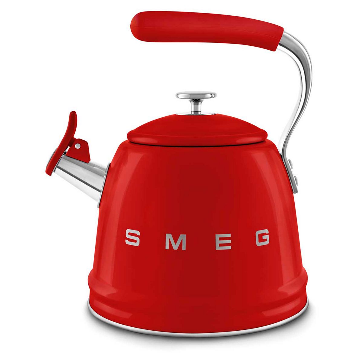 Smeg Whistling Kettle In Red