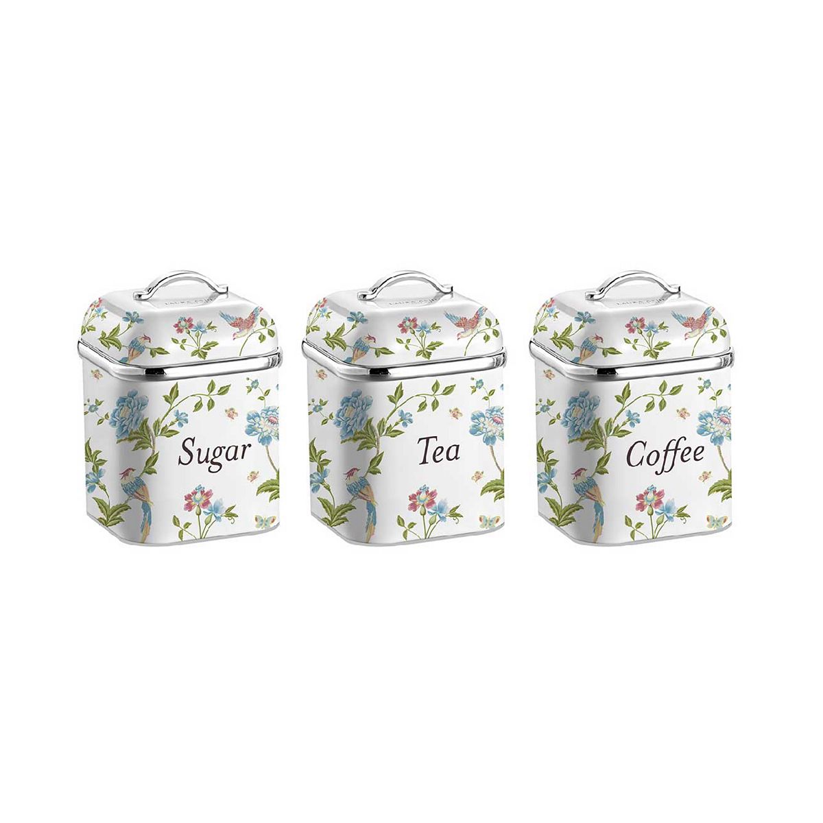 Vq Laura Ashley Canisters Elveden White Set
