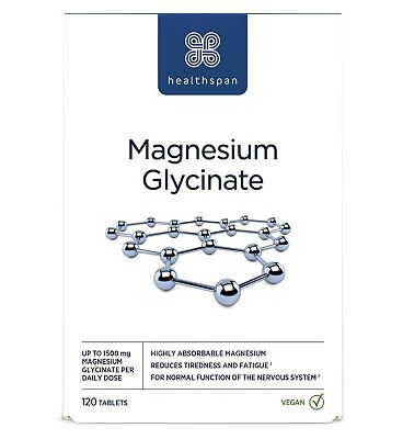 Click to view product details and reviews for Healthspan Magnesium Glycinate 120 Tablets.