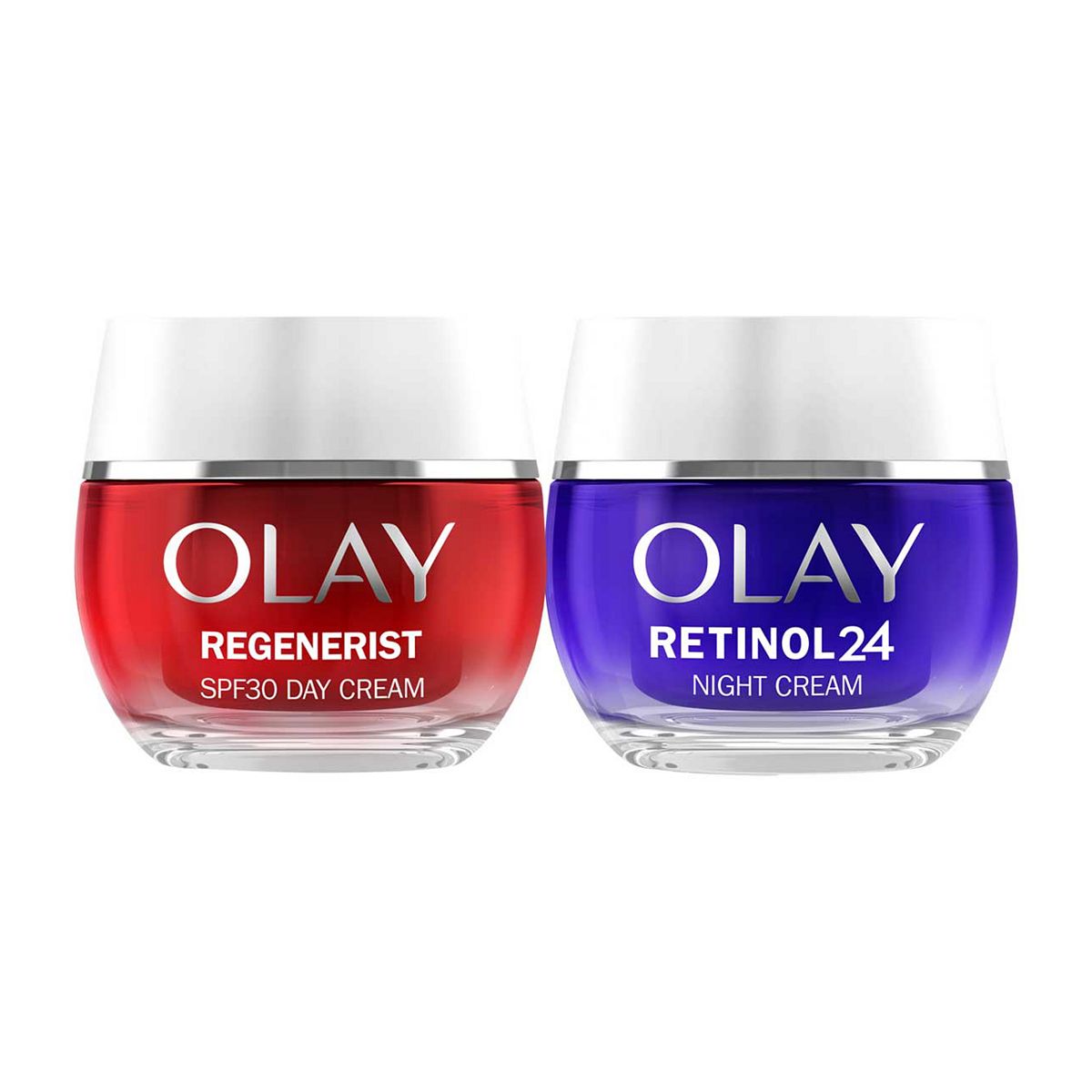 Olay Regenerist Day Face Cream Spf30& Retinol 24 Night 50Ml Bundle