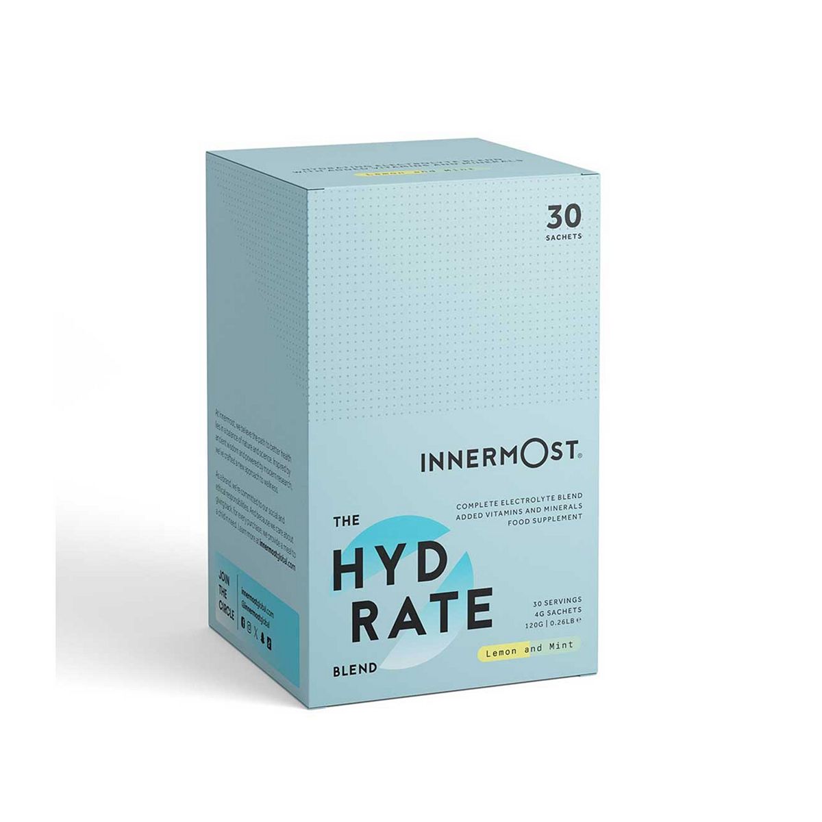 Innermost The Hydrate Blend Lemon And Mint 30Sachets - 120G Powder