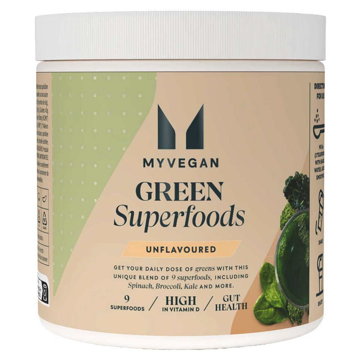 Myprotein Myvitamins Green Superfoods Powder Blend Unflavoured 300G