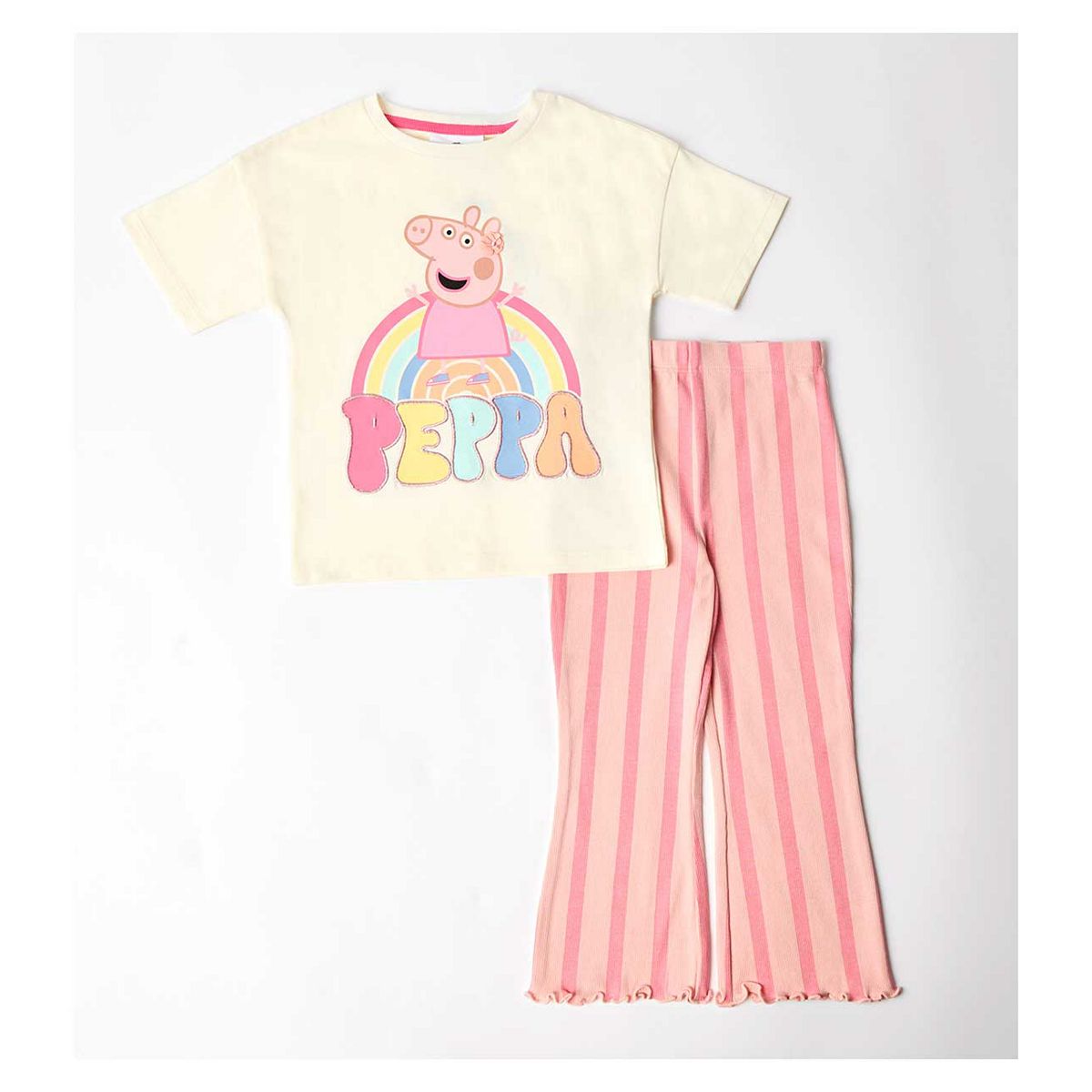 Peppa Pig Peppa T-Shirt & Flared Legging Set Multicolor