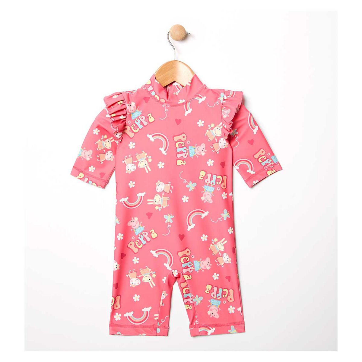 Peppa Pig Peppa All In One Swimwear With Upf50+ 5-6 Years, 5 - 6 Years Multicolor