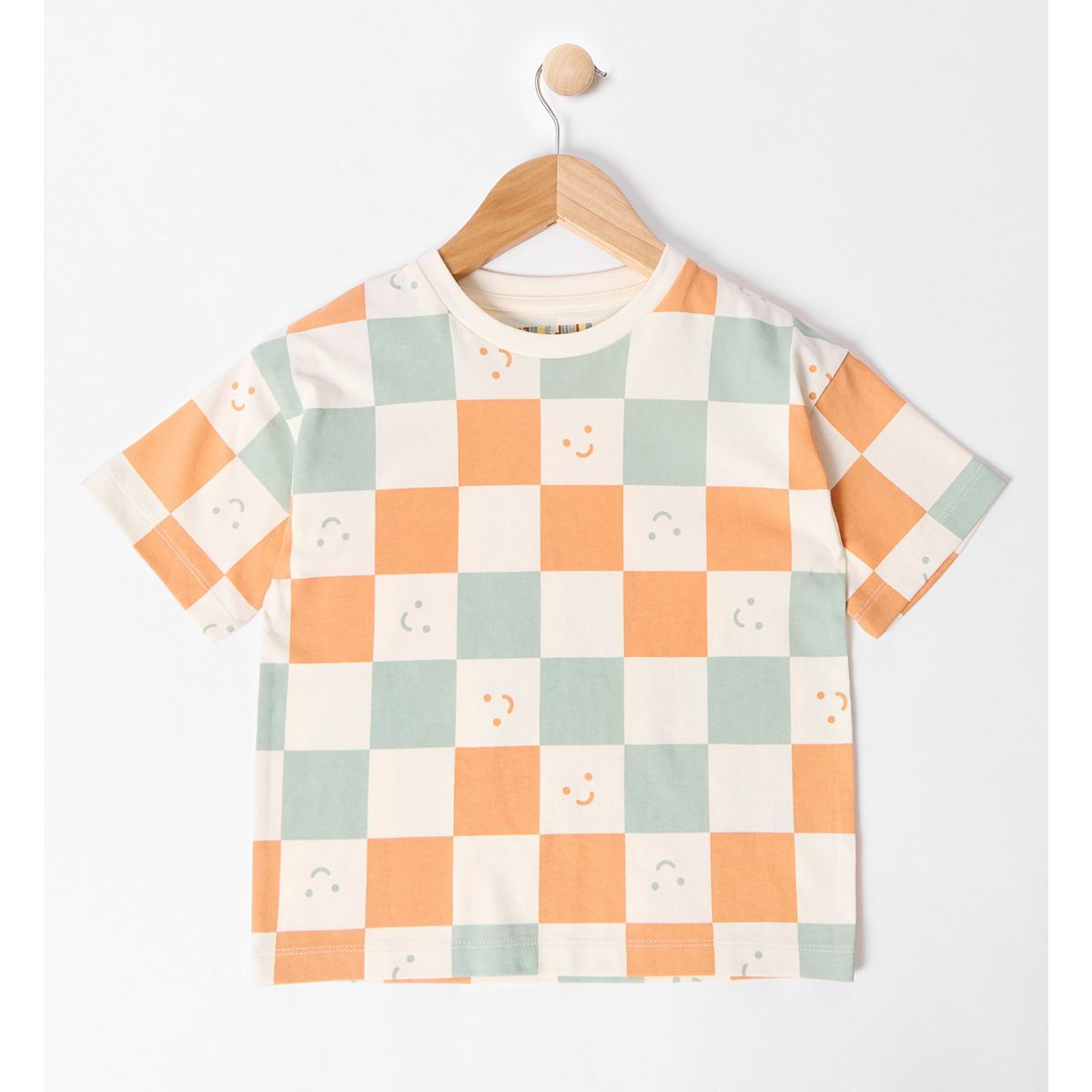 Maybe Junior Aop Checkerboard T-Shirt 4-5 Years, 4 - 5 Years Multicolor