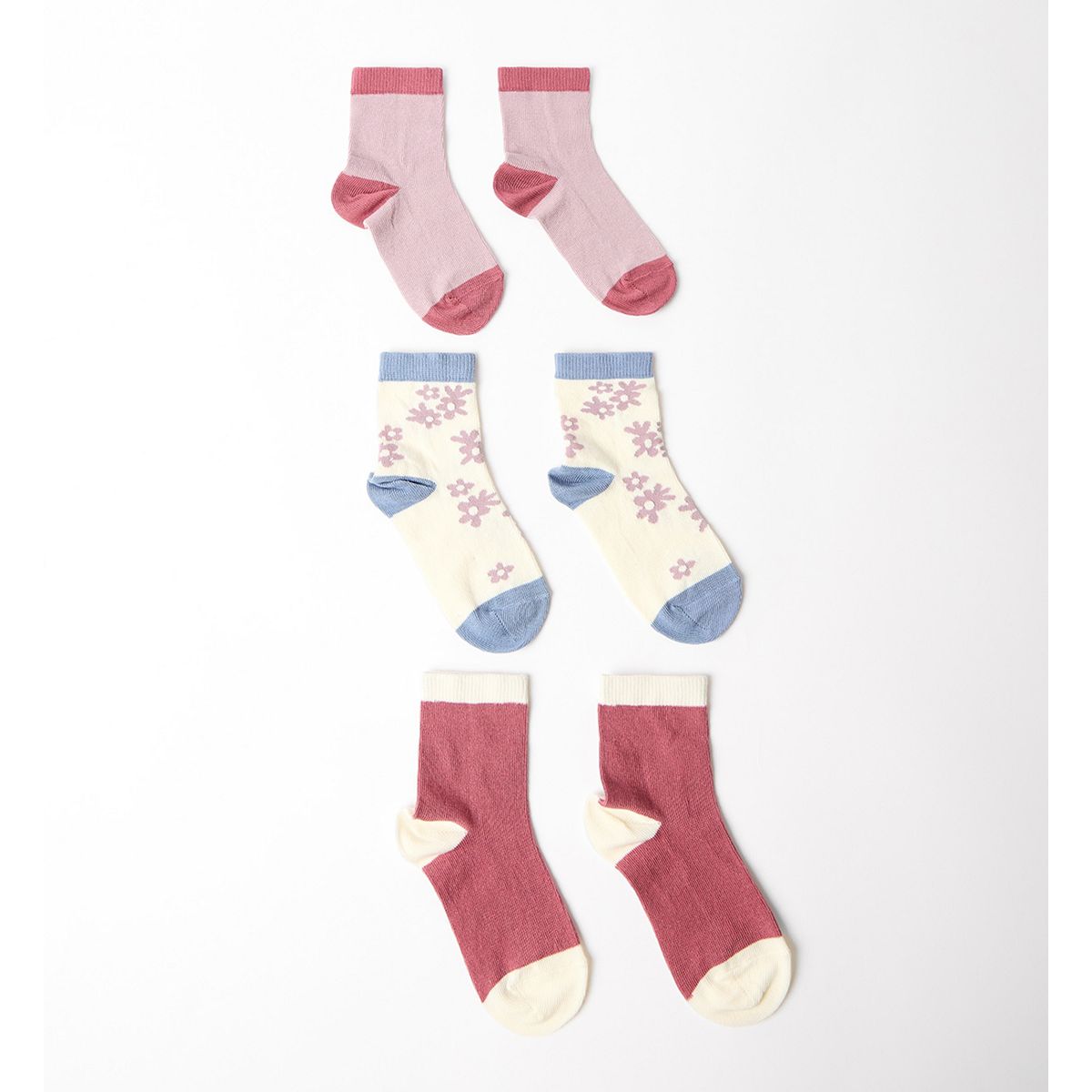 Maybe Junior Soft Hue Socks Multipack 2-3 Years, 2 - 3 Years Multicolor
