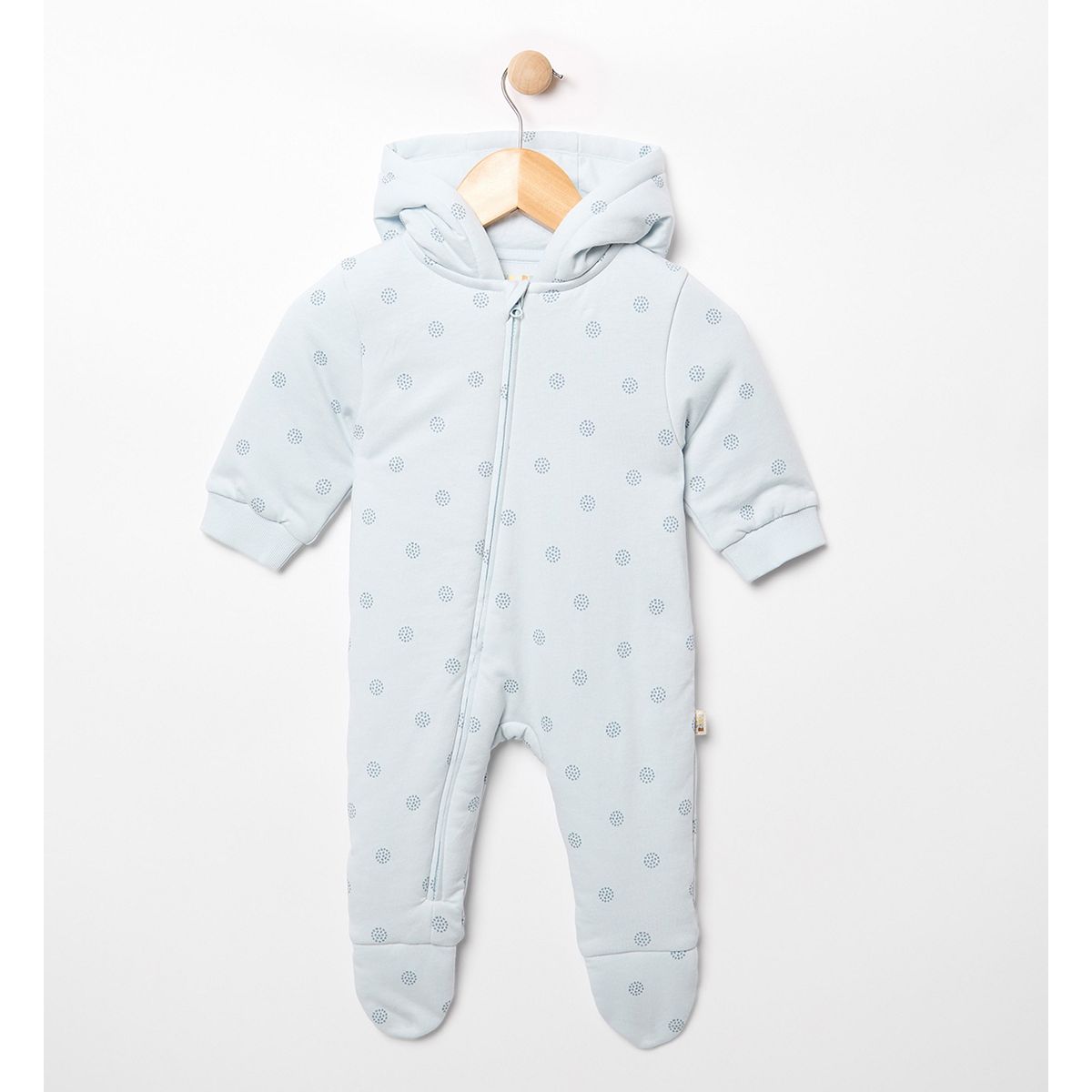 Maybe Baby Blue Quilted Pramsuit Up To 7.5Lbs, 7.5 Lbs Multicolor