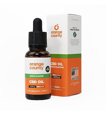 Orange County Cbd Apple Flavour Broad Spectrum Cbd Oil 1000Mg, 30ml