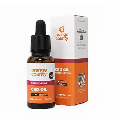 Orange County CBD Cherry Flavour Broad Spectrum CBD Oil 500mg 10ml