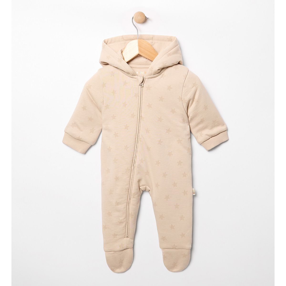 Maybe Baby Star Print Quilted Pramsuit Up To 7 5Lbs, 7.5 Lbs Multicolor