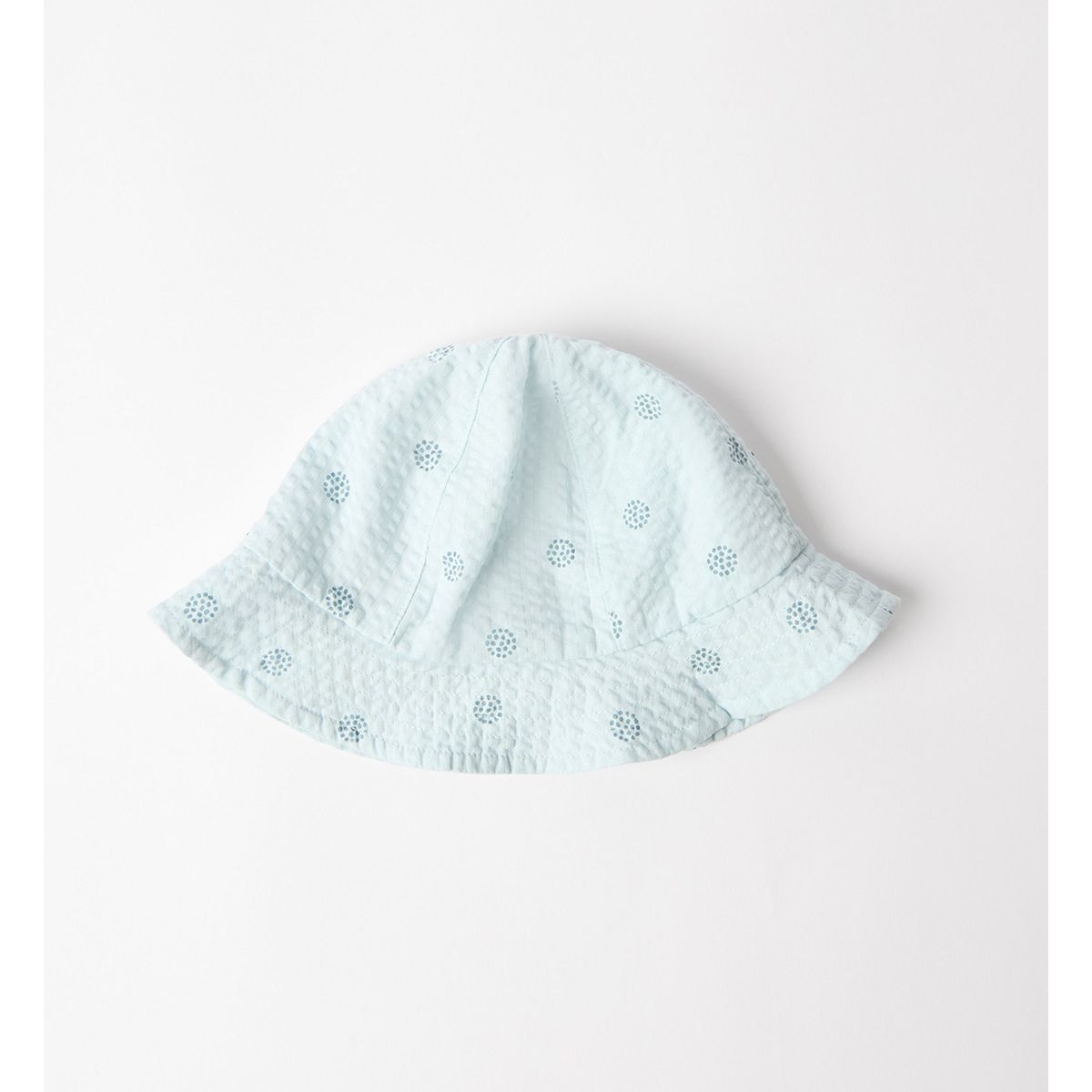 Maybe Baby Blue Woven Hat 0-3 Months, 0 - 3 Months Multicolor