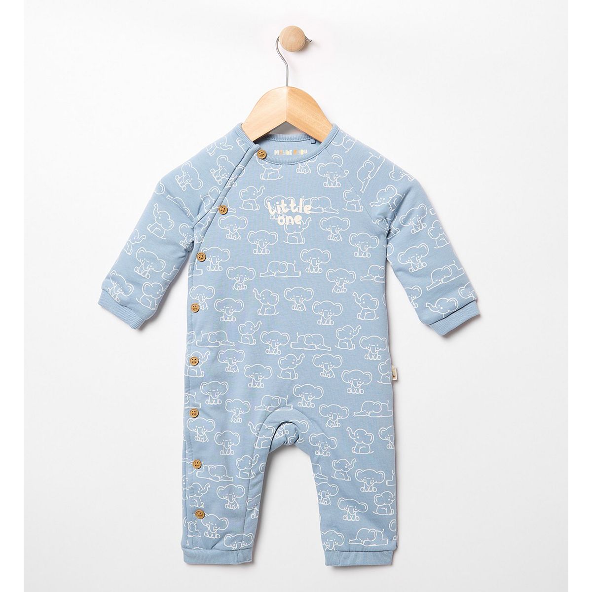 Maybe Baby Jersey Quilted Romper Multicolor