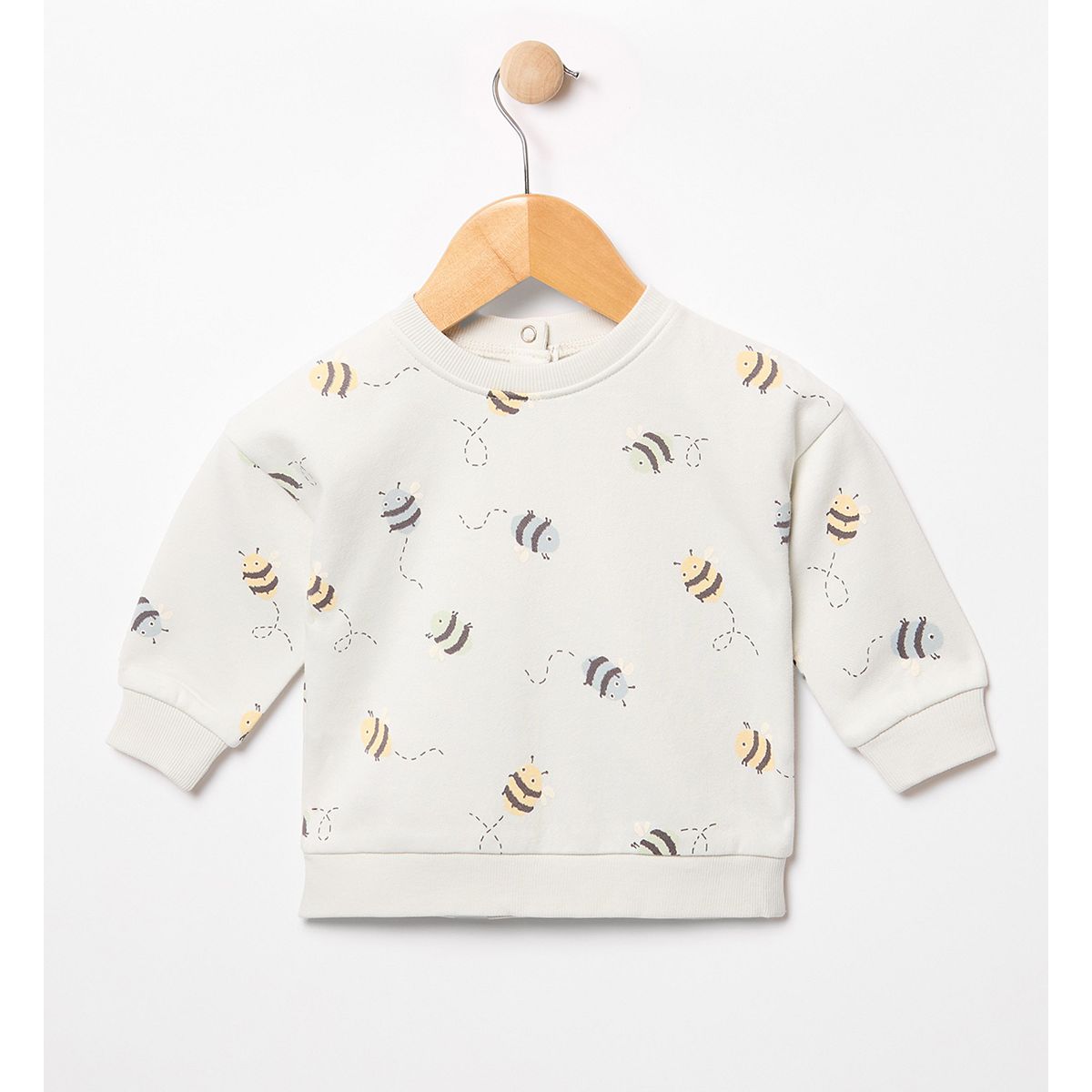 Maybe Baby Bee Print Sweat Set 0-3 Months Multicolor
